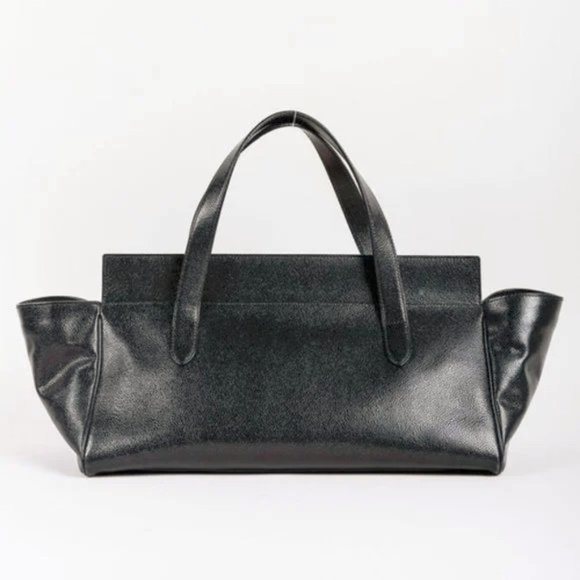 Alaïa Black Pebbled Leather Tote - Picture 3 of 9